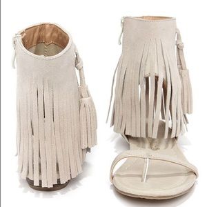 NWT: Very Volatile boho fringe sandals (Size 9)